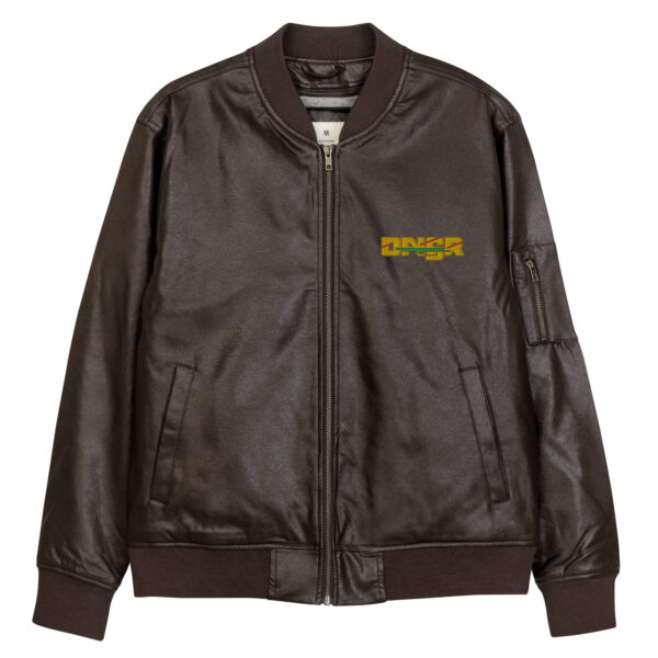 Leather Bomber Jacket - DANGR