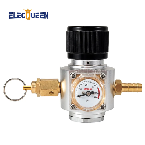 Soda Water Co2 Charger kit,0-90PSI Mini CO2 Gas Regulator with Release